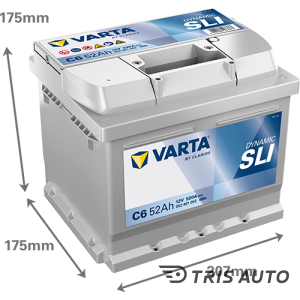 VARTA 520A 52.0 A/h
